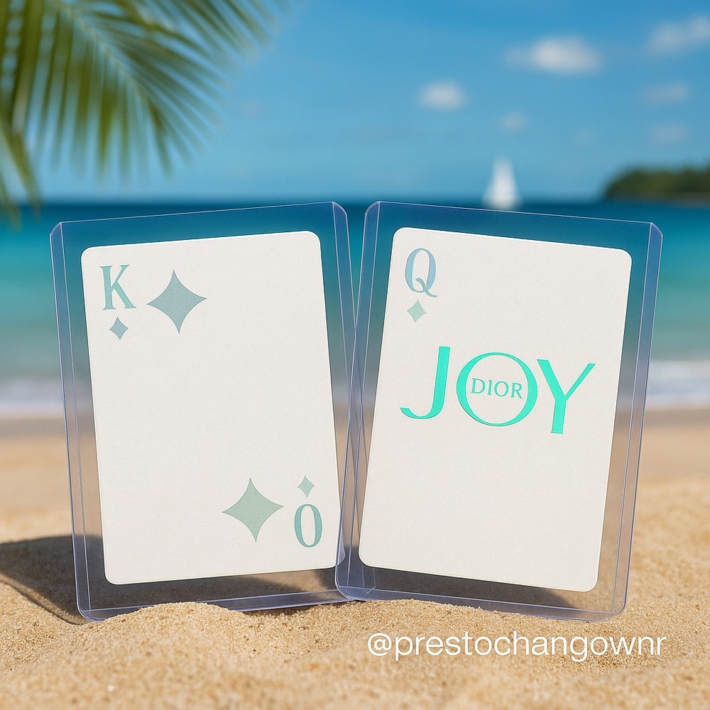 ✨ Dior JOY Collectible King & Queen of Diamonds Cards – Limited Edition